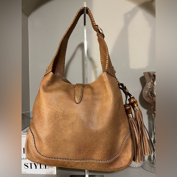 Like new! Gucci leather hobo 2 way Jackie bamboo bag - w/ dust bag - Picture 14 of 15